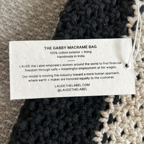 Curateur x Laude the Label The Gabby Mini Macrame Bag - Picture 4 of 6